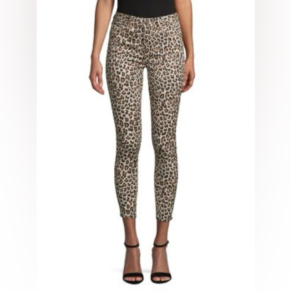 Design Lab high rise skinny leopard pants
